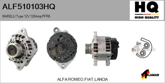 Alternator (ALF510103HQ)