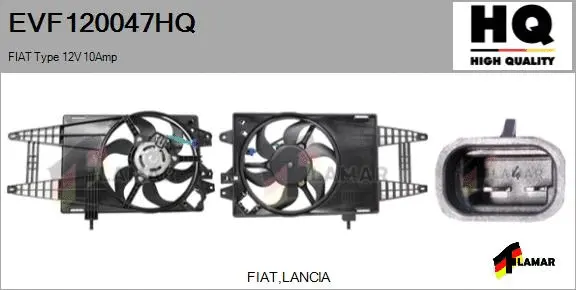 Electric Motor, radiator fan (EVF120047HQ)