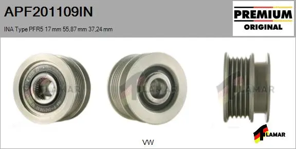 Belt Pulley, alternator (APF201109IN)