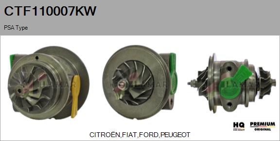 Core assembly, turbocharger (CTF110007KW)