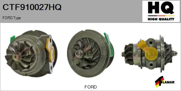 Core assembly, turbocharger (CTF910027HQ)