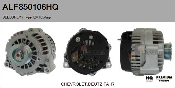 Alternator (ALF850106HQ)