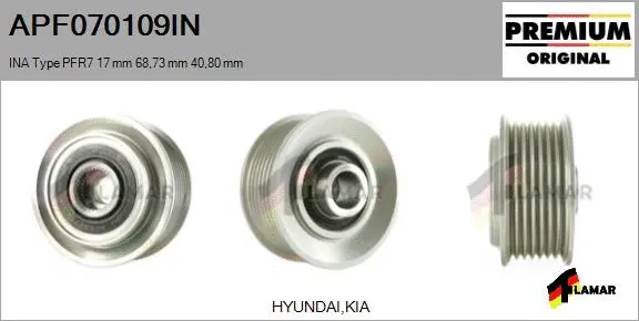 Belt Pulley, alternator (APF070109IN)
