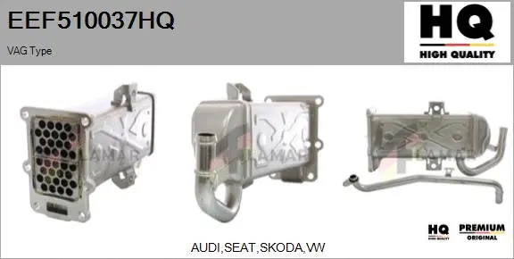 Cooler, exhaust gas recirculation (EEF510037HQ)