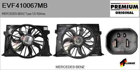 Electric Motor, radiator fan (EVF410067MB)