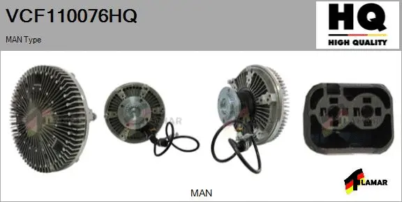Clutch, radiator fan (VCF110076HQ)