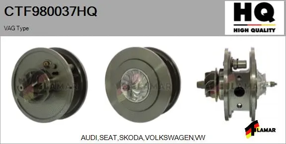 Core assembly, turbocharger (CTF980037HQ)