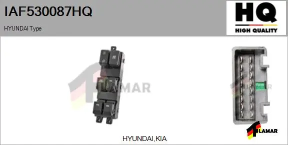 Switch, window regulator (IAF530087HQ)