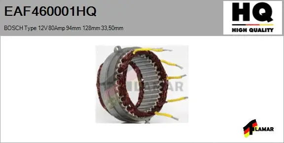 Stator, alternator (EAF460001HQ)