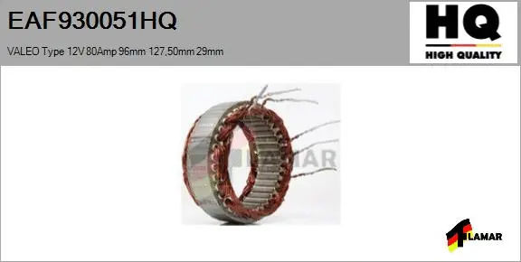 Stator, alternator (EAF930051HQ)