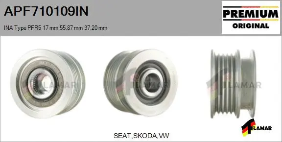 Belt Pulley, alternator (APF710109IN)