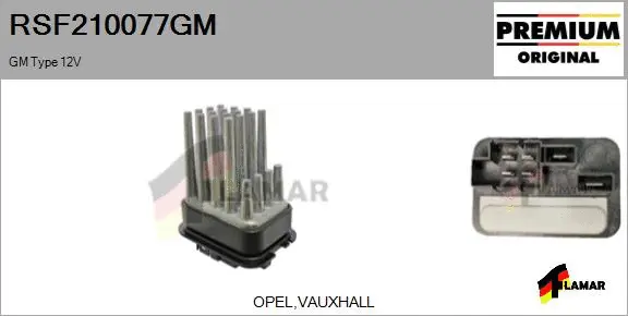 Resistor, interior blower (RSF210077GM)