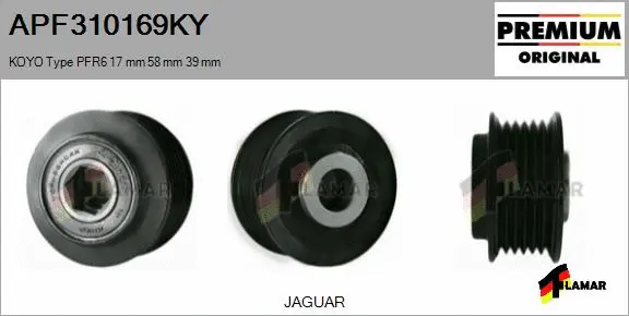 Belt Pulley, alternator (APF310169KY)