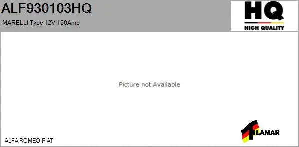 Alternator (ALF930103HQ)