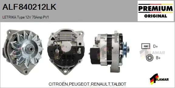 Alternator (ALF840212LK)