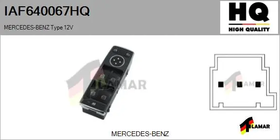 Switch, window regulator (IAF640067HQ)