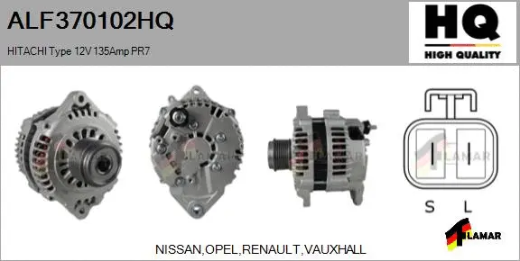 Alternator (ALF370102HQ)