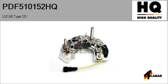 Rectifier, alternator (PDF510152HQ)