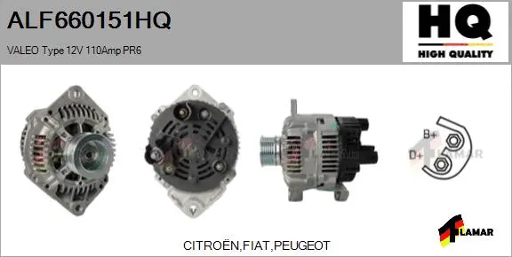 Alternator (ALF660151HQ)