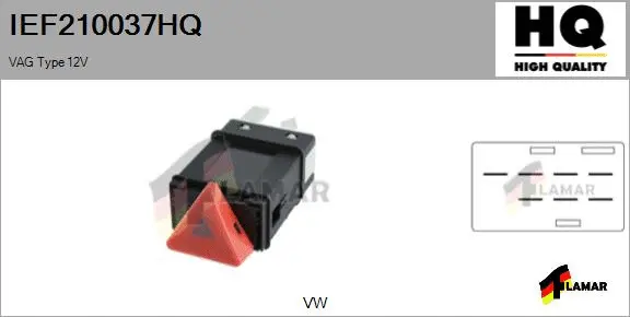 Hazard Warning Light Switch (IEF210037HQ)