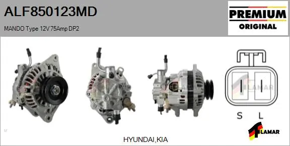 Alternator (ALF850123MD)