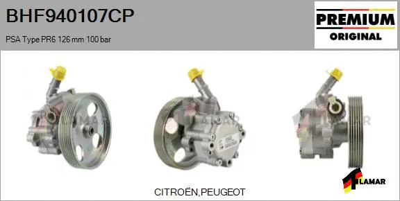 Hydraulic Pump, steering (BHF940107CP)