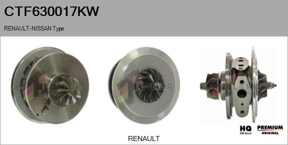 Core assembly, turbocharger (CTF630017KW)