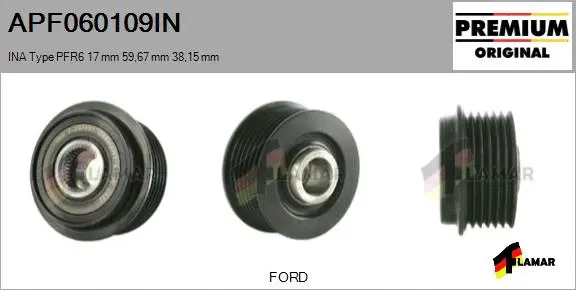 Belt Pulley, alternator (APF060109IN)