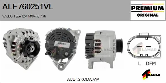 Alternator (ALF760251VL)