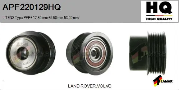 Belt Pulley, alternator (APF220129HQ)