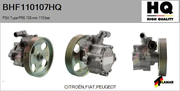 Hydraulic Pump, steering (BHF110107HQ)