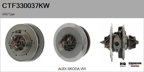 Core assembly, turbocharger (CTF330037KW)