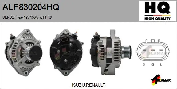 Alternator (ALF830204HQ)