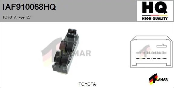 Switch, window regulator (IAF910068HQ)