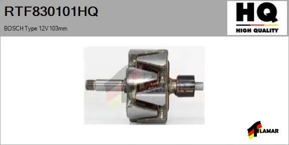 Rotor, alternator (RTF830101HQ)