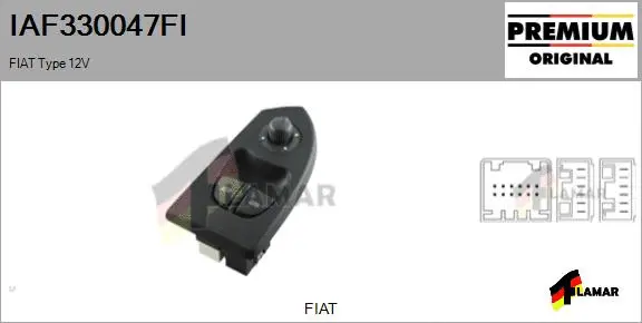 Switch, window regulator (IAF330047FI)