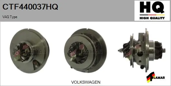 Core assembly, turbocharger (CTF440037HQ)