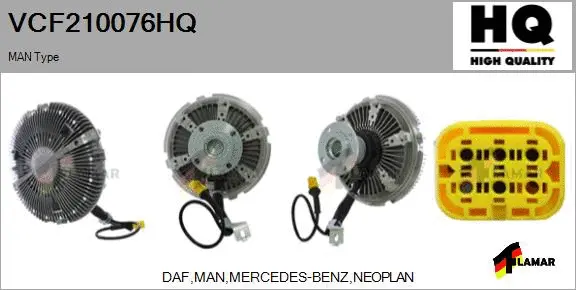 Clutch, radiator fan (VCF210076HQ)