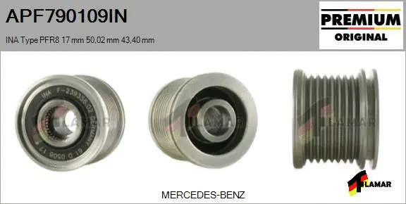 Belt Pulley, alternator (APF790109IN)
