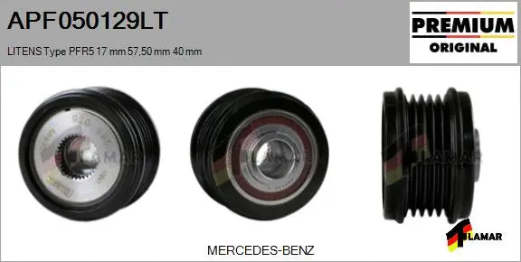 Belt Pulley, alternator (APF050129LT)