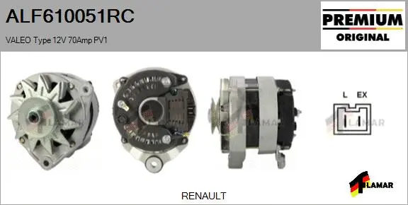 Alternator (ALF610051RC)