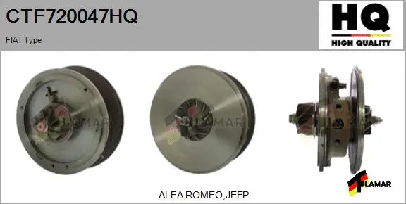 Core assembly, turbocharger (CTF720047HQ)