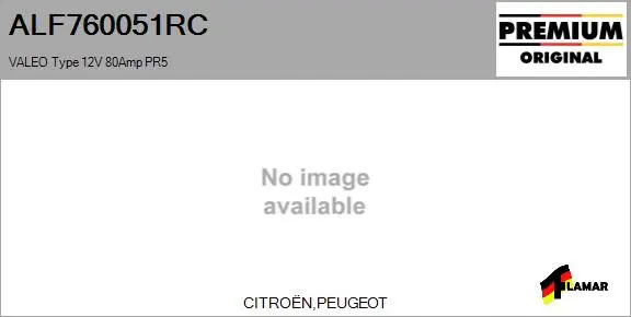 Alternator (ALF760051RC)