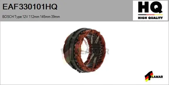 Stator, alternator (EAF330101HQ)