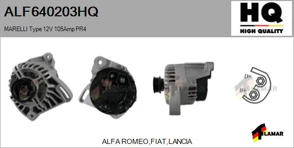 Alternator (ALF640203HQ)