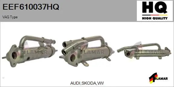 Cooler, exhaust gas recirculation (EEF610037HQ)