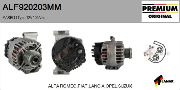 Alternator (ALF920203MM)