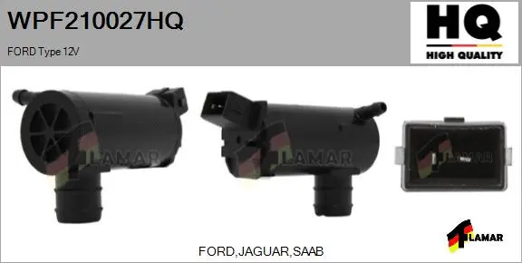 Washer Fluid Pump, window cleaning (WPF210027HQ)