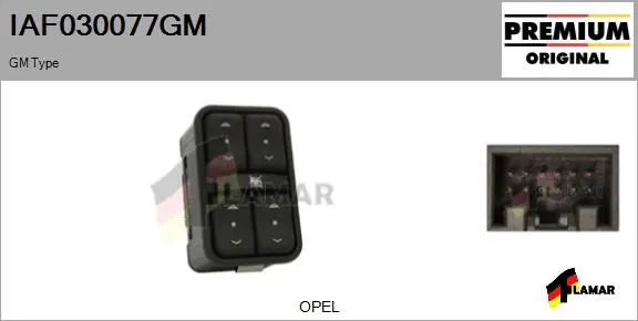 Switch, window regulator (IAF030077GM)