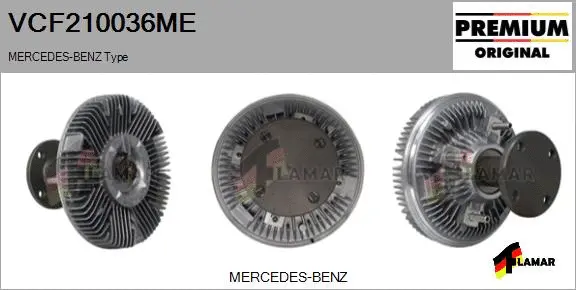 Clutch, radiator fan (VCF210036ME)